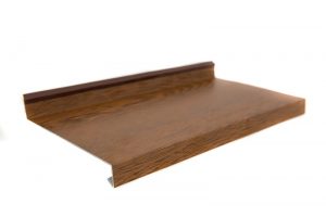 Pervaz aluminiu stejar auriu cu garnitură de montaj